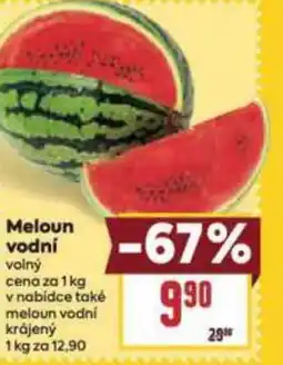 Billa Meloun vodní nabídka