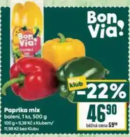 Billa Paprika mix nabídka