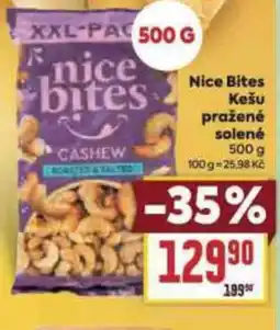 Billa Nice Bites Kešu pražené solené nabídka