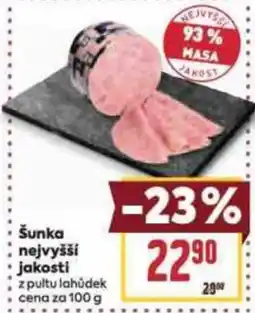 Billa Šunka nejvyšší jakosti nabídka