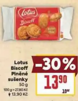 Billa Lotus Biscoff Plněné sušenky nabídka