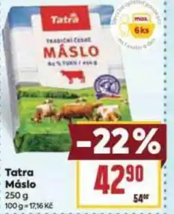 Billa Tatra Máslo nabídka
