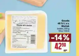 Billa Gouda 48% t. v s. Bloček nabídka