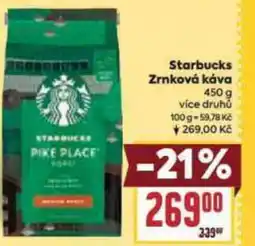 Billa Starbucks Zrnková káva nabídka