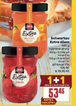 Billa Schwartau Extra džem nabídka