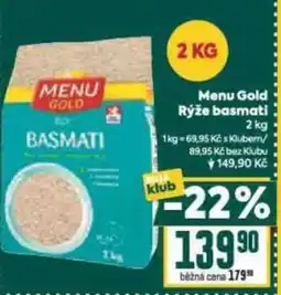 Billa Menu Gold Rýže basmati nabídka