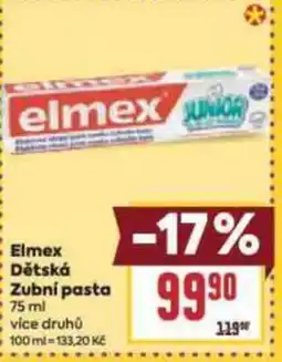 Billa Elmex Dětská Zubní pasta nabídka