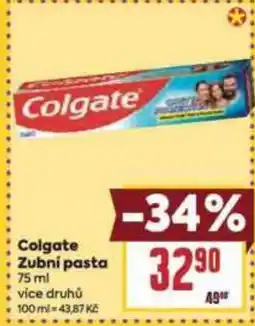 Billa Colgate Zubní pasta nabídka