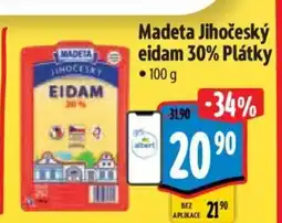 Albert Madeta Jihočeský eidam 30% Plátky nabídka