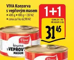 Albert VIVA Konzerva s vepřovým masem nabídka