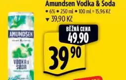 Albert Amundsen Vodka & Soda nabídka