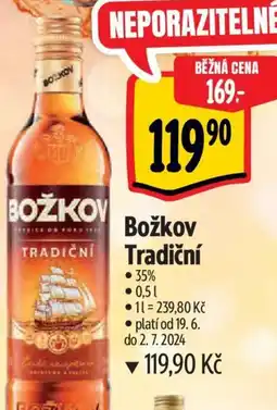 Albert Božkov Tradiční 0.5L nabídka