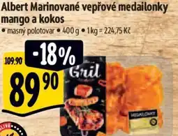 Albert Albert Marinované vepřové medailonky mango a kokos nabídka