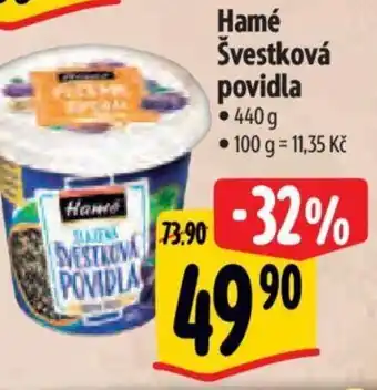 Albert Hamé Švestková povidla nabídka