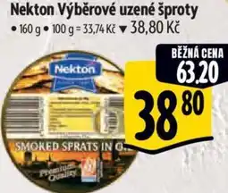 Albert Nekton Výběrové uzené šproty nabídka