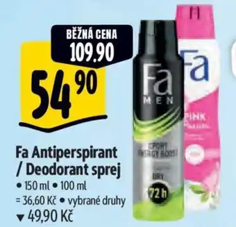 Albert Fa Antiperspirant / Deodorant sprej nabídka