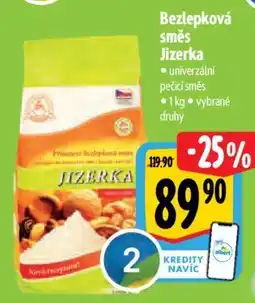 Albert Bezlepková směs Jizerka nabídka