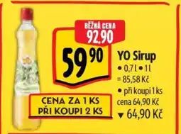 Albert YO Sirup nabídka