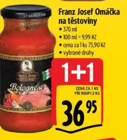 Albert Franz Josef Omáčka na těstoviny nabídka
