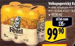 Albert Velkopopovický Kozel 10 6pack nabídka