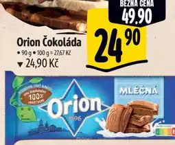 Albert Orion Čokoláda nabídka