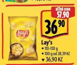 Albert Lay's chipsy nabídka