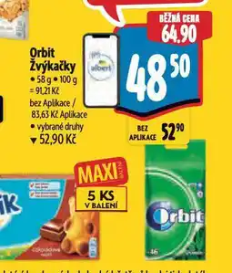 Orbit žvýkačky