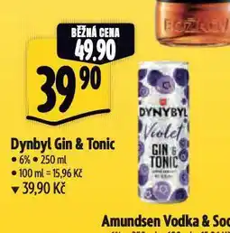 Albert Dynybyl violet gin & tonic nabídka