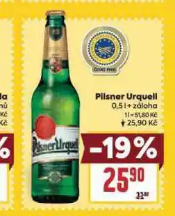 Billa Pivo pilsner urquell nabídka