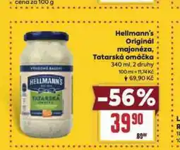 Billa Hellmann´s tatarská omáčka, majonéza nabídka