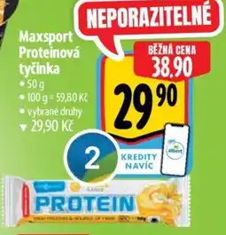 Albert Maxsport Proteinová tyčinka nabídka