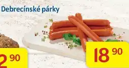 Kubík potraviny Debrecínské párky nabídka