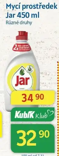 Kubík potraviny Mycí prostředek Jar 450 ml nabídka