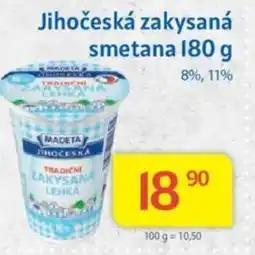 Kubík potraviny Jihočeská zakysaná smetana 180 g nabídka