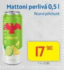 Kubík potraviny Mattoni perlivá 0,5 L nabídka