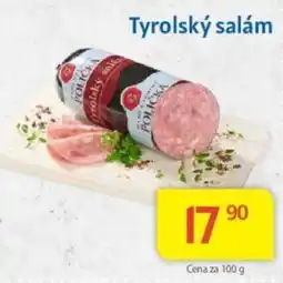 Kubík potraviny Tyrolský salám nabídka
