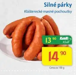 Kubík potraviny Silné párky nabídka