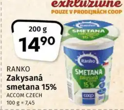 Coop RANKO Zakysaná smetana 15% nabídka