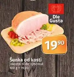 COOP TIP Šunka od kosti nabídka