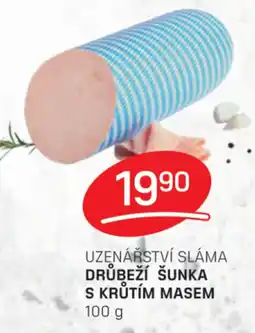 Flop UZENÁŘSTVÍ SLÁMA DRŮBEŽÍ ŠUNKA S KRŮTÍM MASEM 100 g nabídka