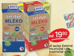 Flop JČ MLÉKO ČERSTVÉ POLOTUČNÉ 1,5%, PLNOTUČNÉ 3,5% nabídka