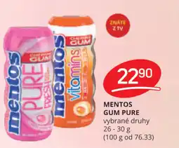 Flop MENTOS GUM PURE nabídka