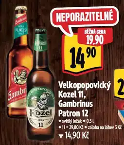Albert Pivo velkopopovický kozel nabídka