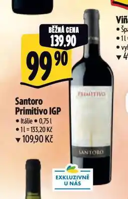 Albert Santoro primitivo nabídka