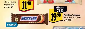 Albert Snickers zmrzlina nabídka