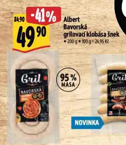 Albert Bavorská grilovací klobása nabídka