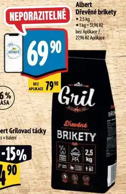 Albert Dřevěné brikety nabídka