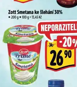 Albert Zott smetana ke šlehání nabídka