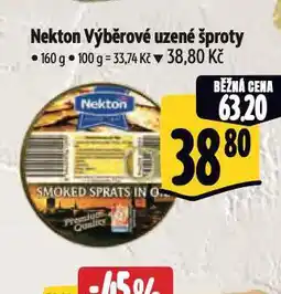 Albert Nekton výběrové šproty uzené v oleji nabídka