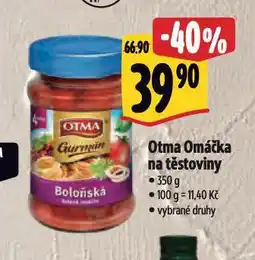 Albert Otma omáčka na těstoviny nabídka